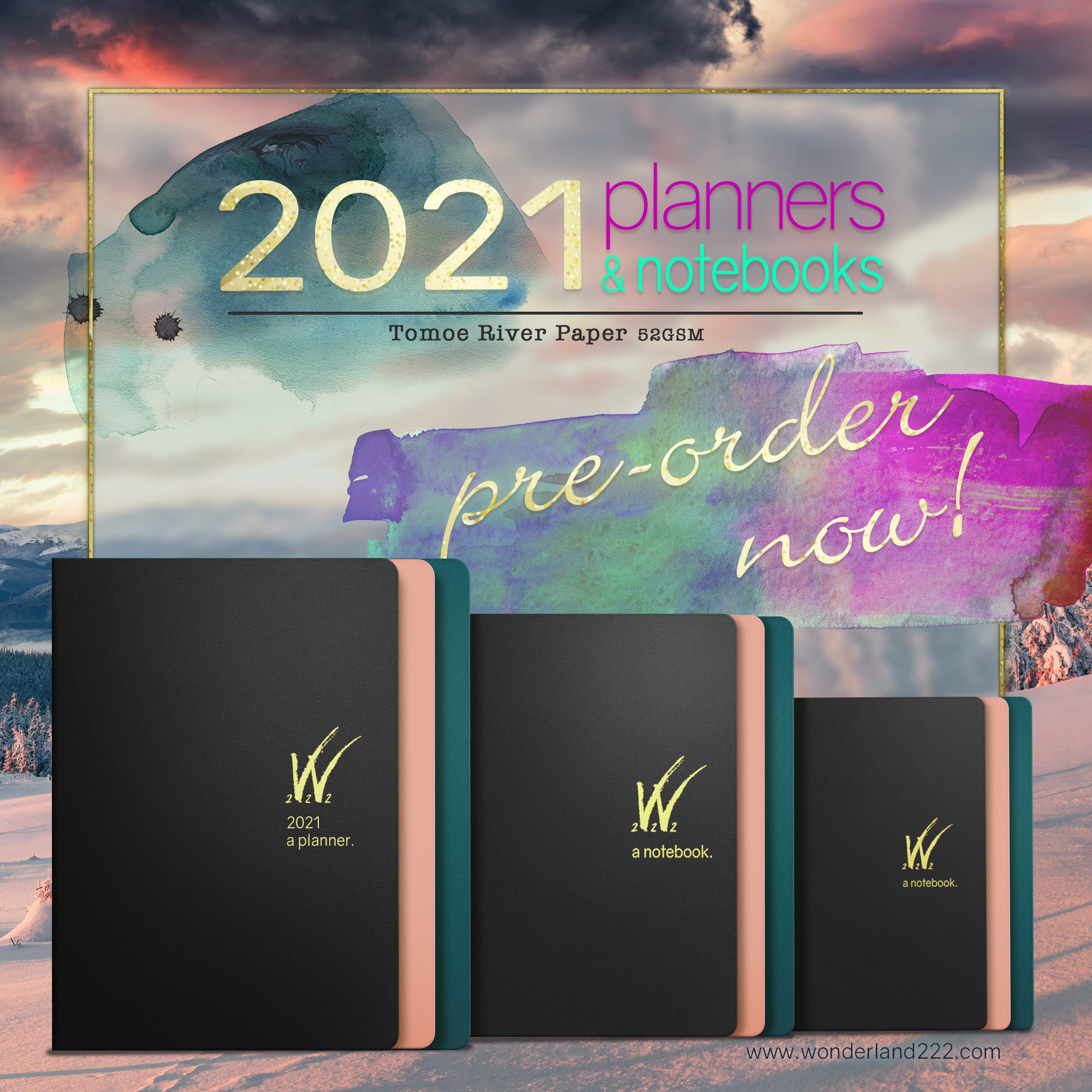Pre Order Now - A5 2021 Planners, B6 and new A6 Notebooks