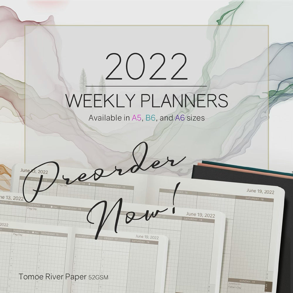 2022 Tomoe River Paper Planner and Notebook Preorders are Open!