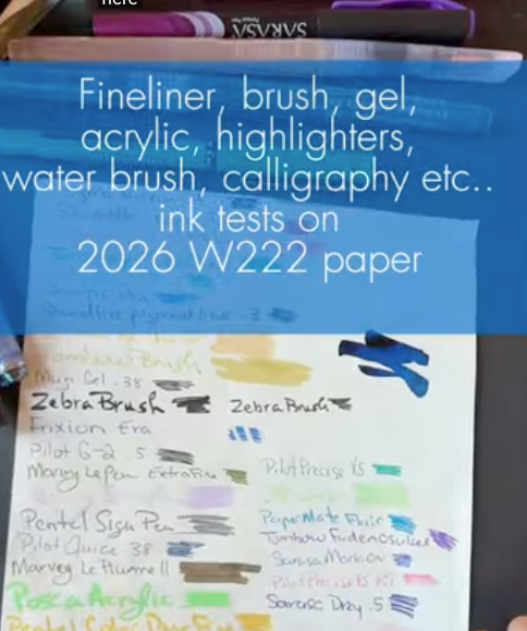 2026 Wonderland 222 New Paper Test - Journaling & Planning Pens, Highlighters, Fineliners and more