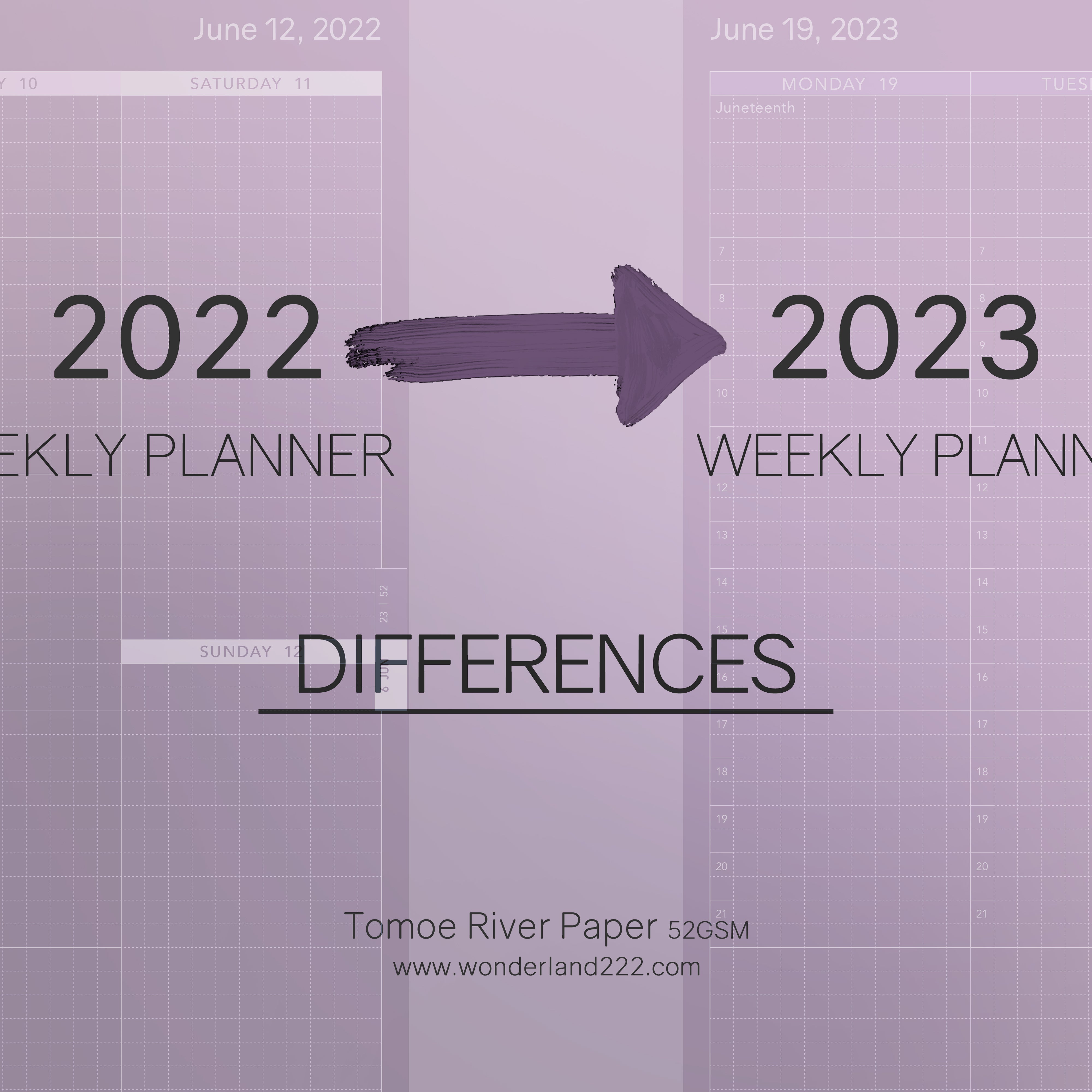 Weekly Planner Changes Heading Into 2023!