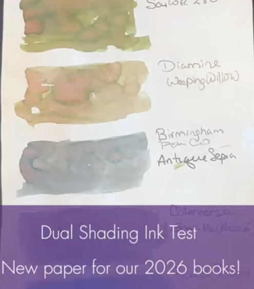 2026 Wonderland 222 New Paper Test - Dual Shader Fountain Pen Inks
