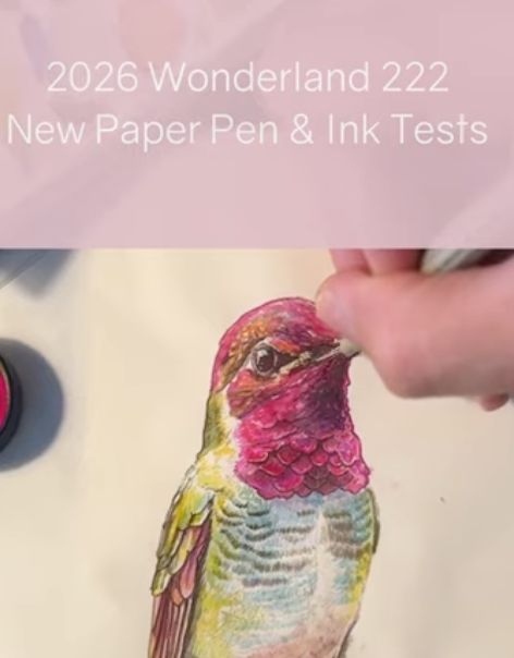 2026 Wonderland 222 New Paper Test - Watercolors