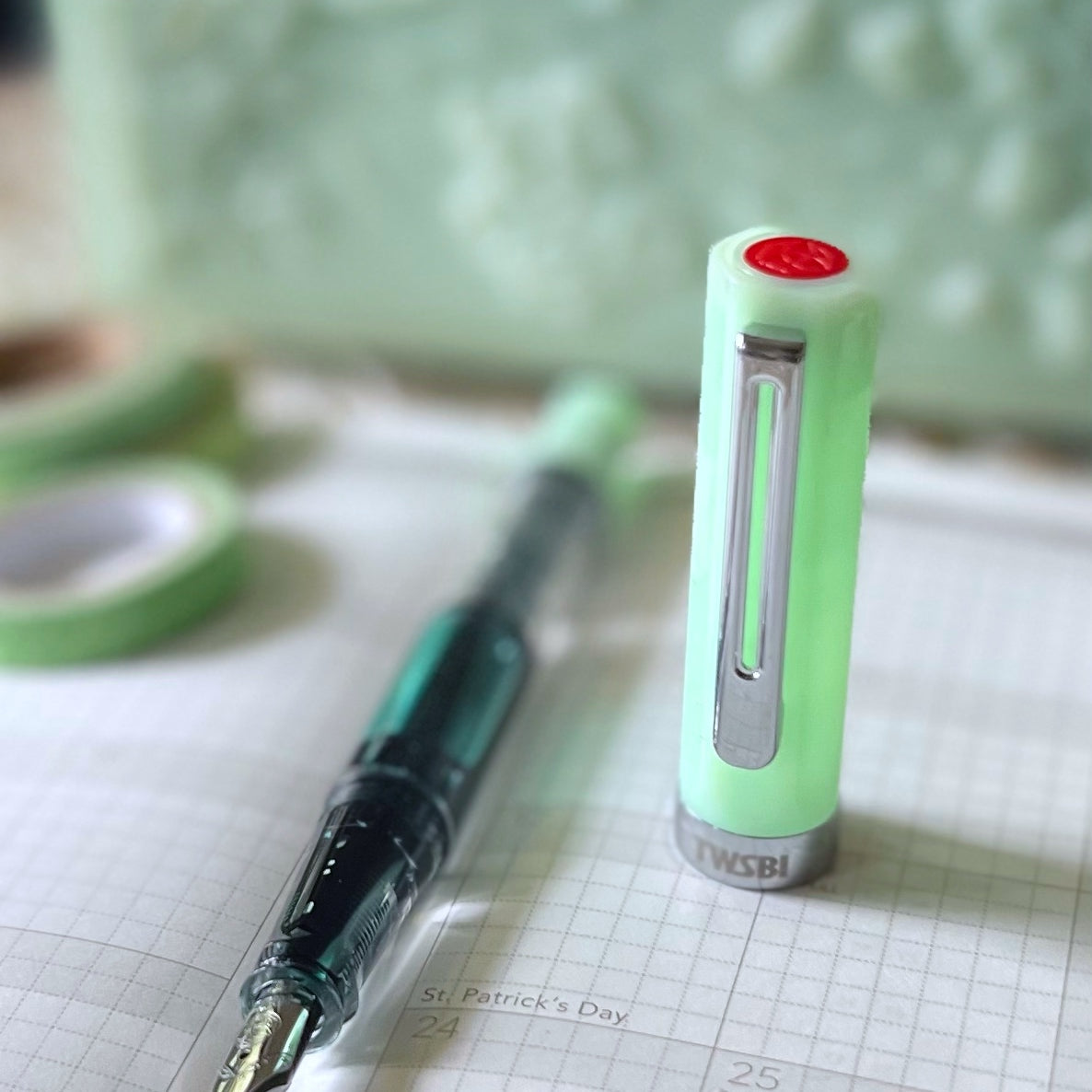 Wonderland 222 offers Fountain Pens and Ink.  TWSBI shown in photo
