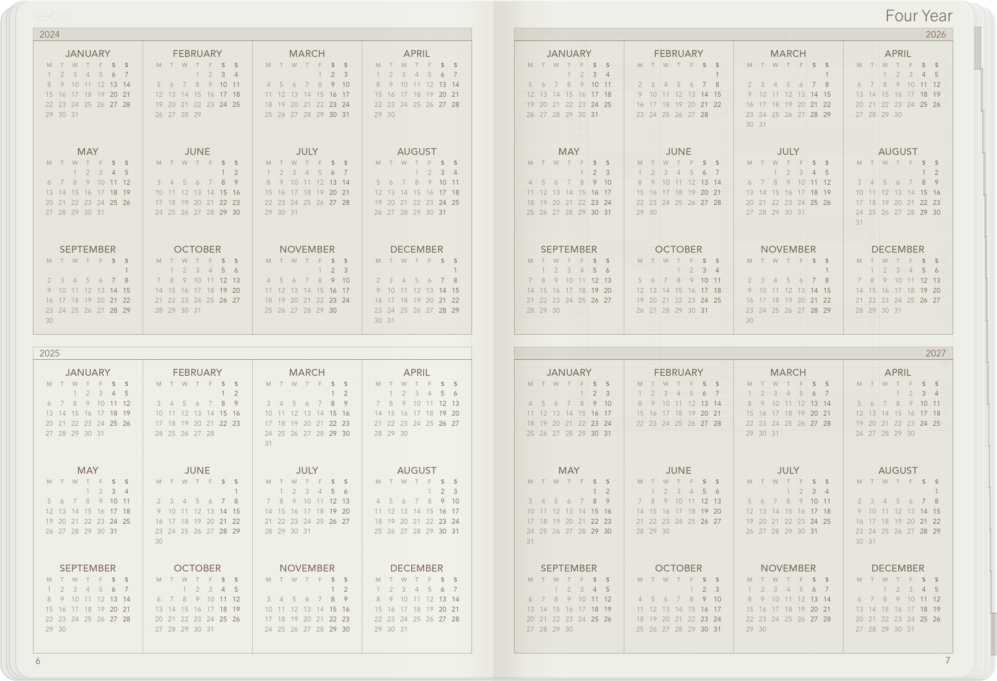 2025 A5 Weekly Planner | 52gsm Tomoe River Paper | Core | Unstacked Weekends