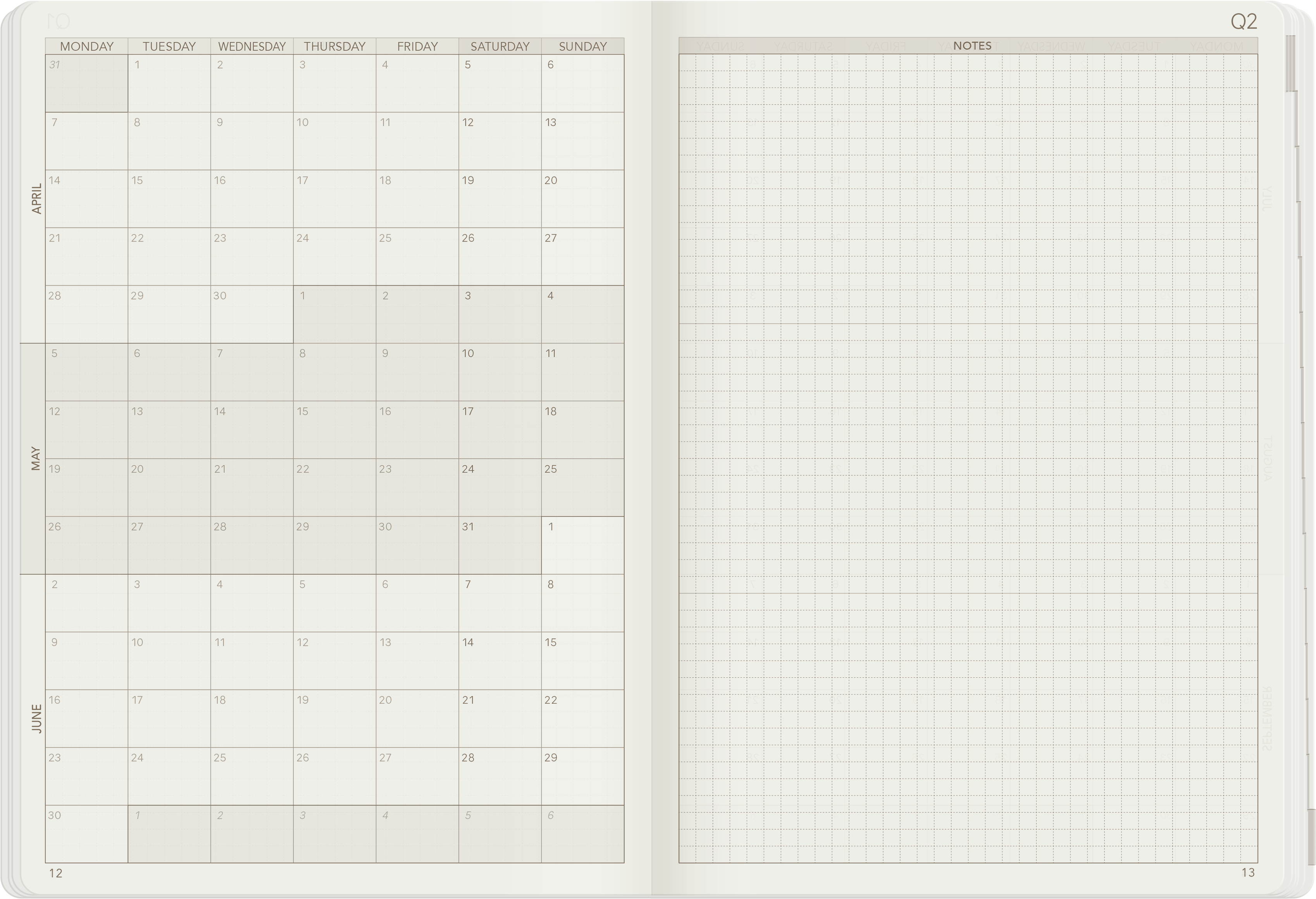 2025 A5 Weekly Planner | 52gsm Tomoe River Paper | Core | Unstacked Weekends