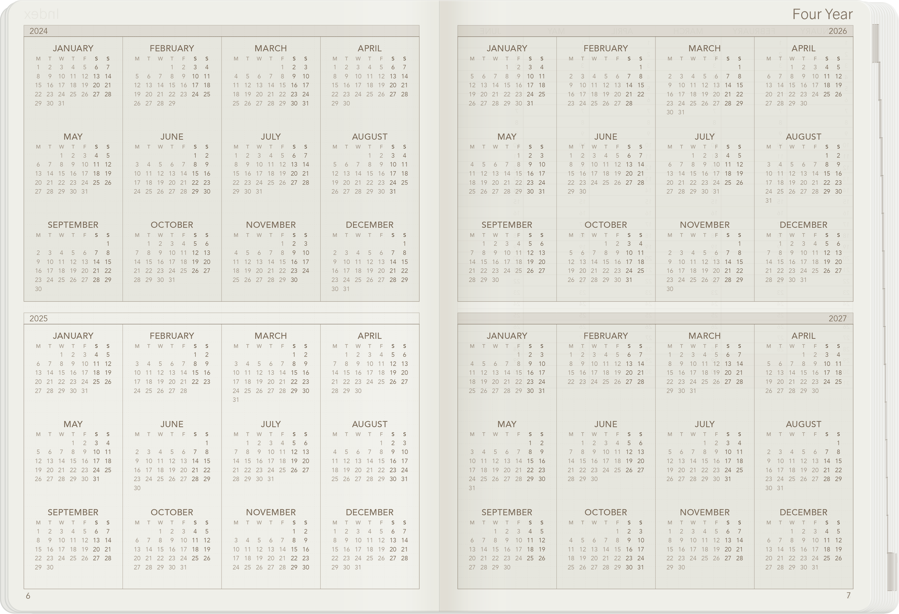 IMPERFECT | 2025 A5 Weekly Planner | 52gsm Tomoe River Paper | All-in-One | Stacked Weekends