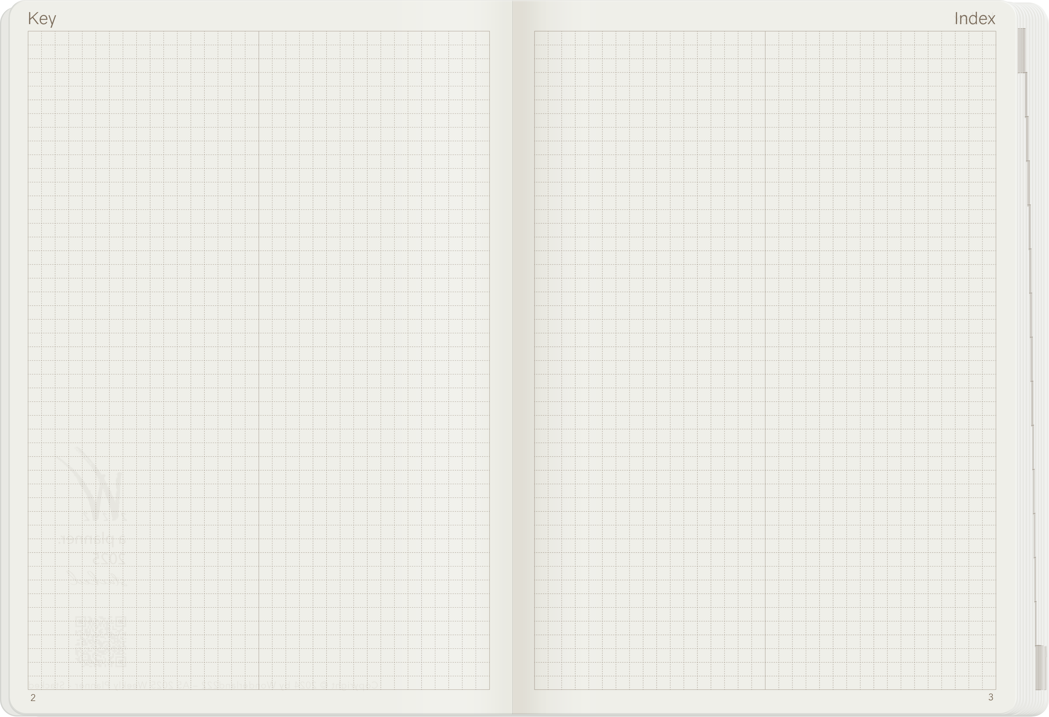 IMPERFECT | 2025 A5 Weekly Planner | 52gsm Tomoe River Paper | All-in-One | Stacked Weekends