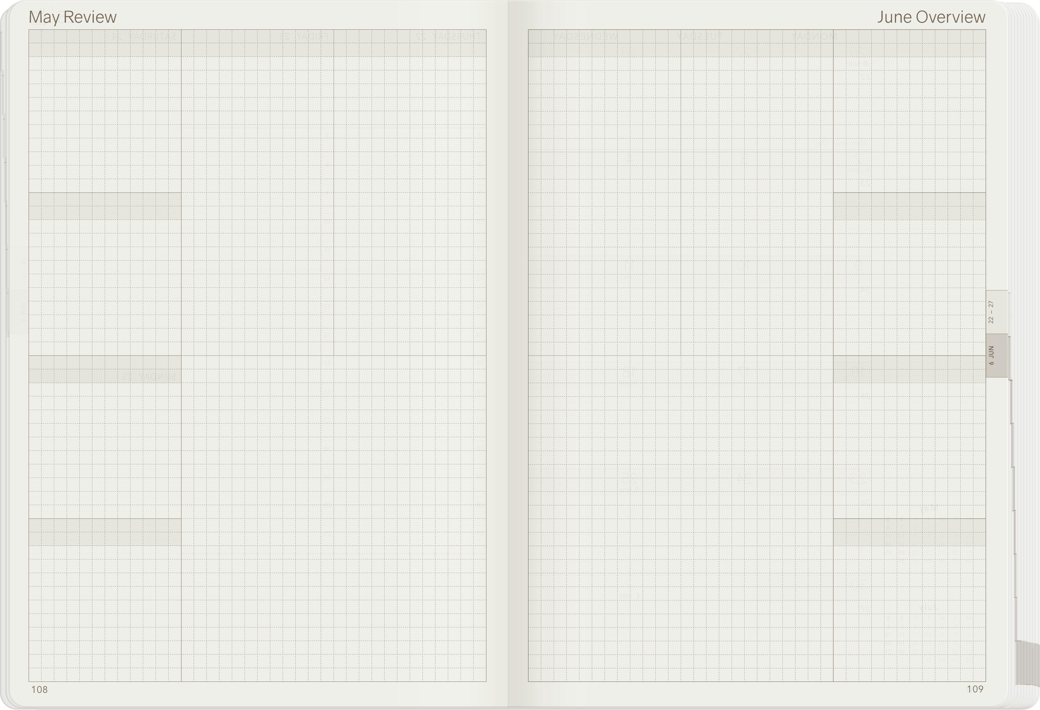 IMPERFECT | 2025 A5 Weekly Planner | 52gsm Tomoe River Paper | All-in-One | Stacked Weekends