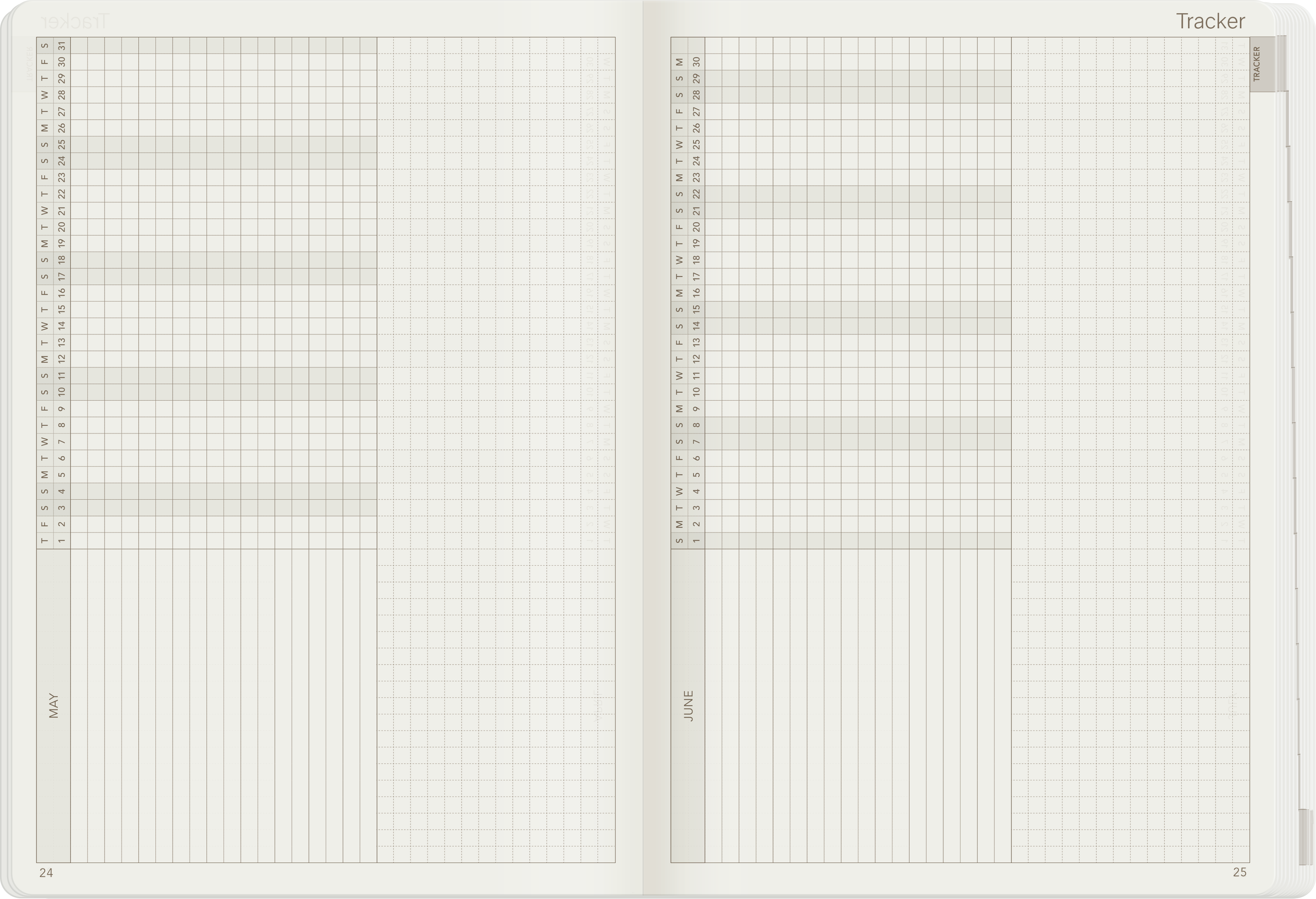 IMPERFECT | 2025 A5 Weekly Planner | 52gsm Tomoe River Paper | All-in-One | Stacked Weekends