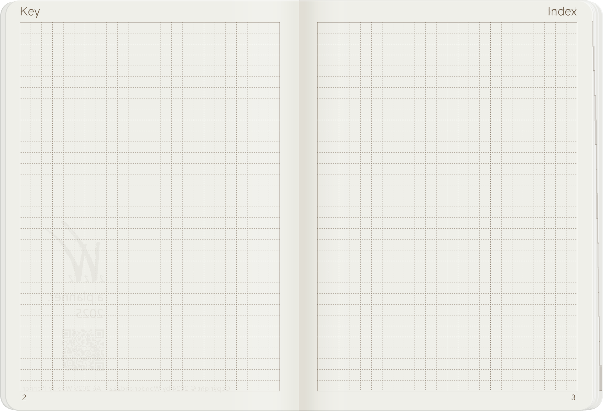 2025 A6 Weekly Planner | 52gsm Tomoe River Paper | Core | Stacked Weekends
