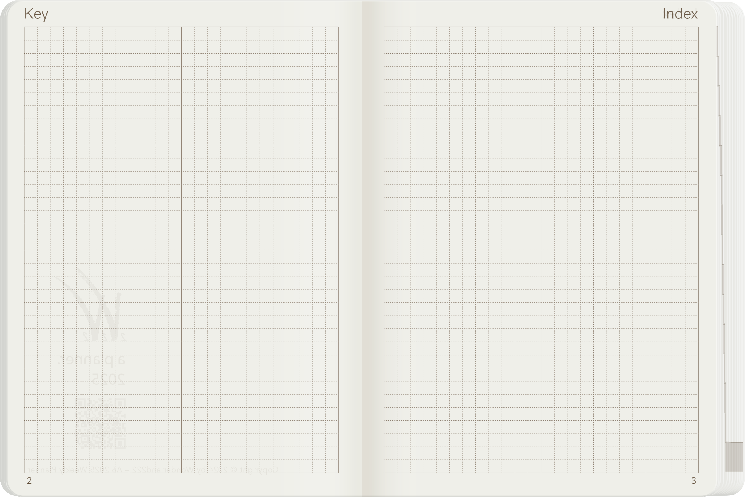 2025 A6 Weekly Planner | 52gsm Tomoe River Paper | All-in-One | Stacked Weekends