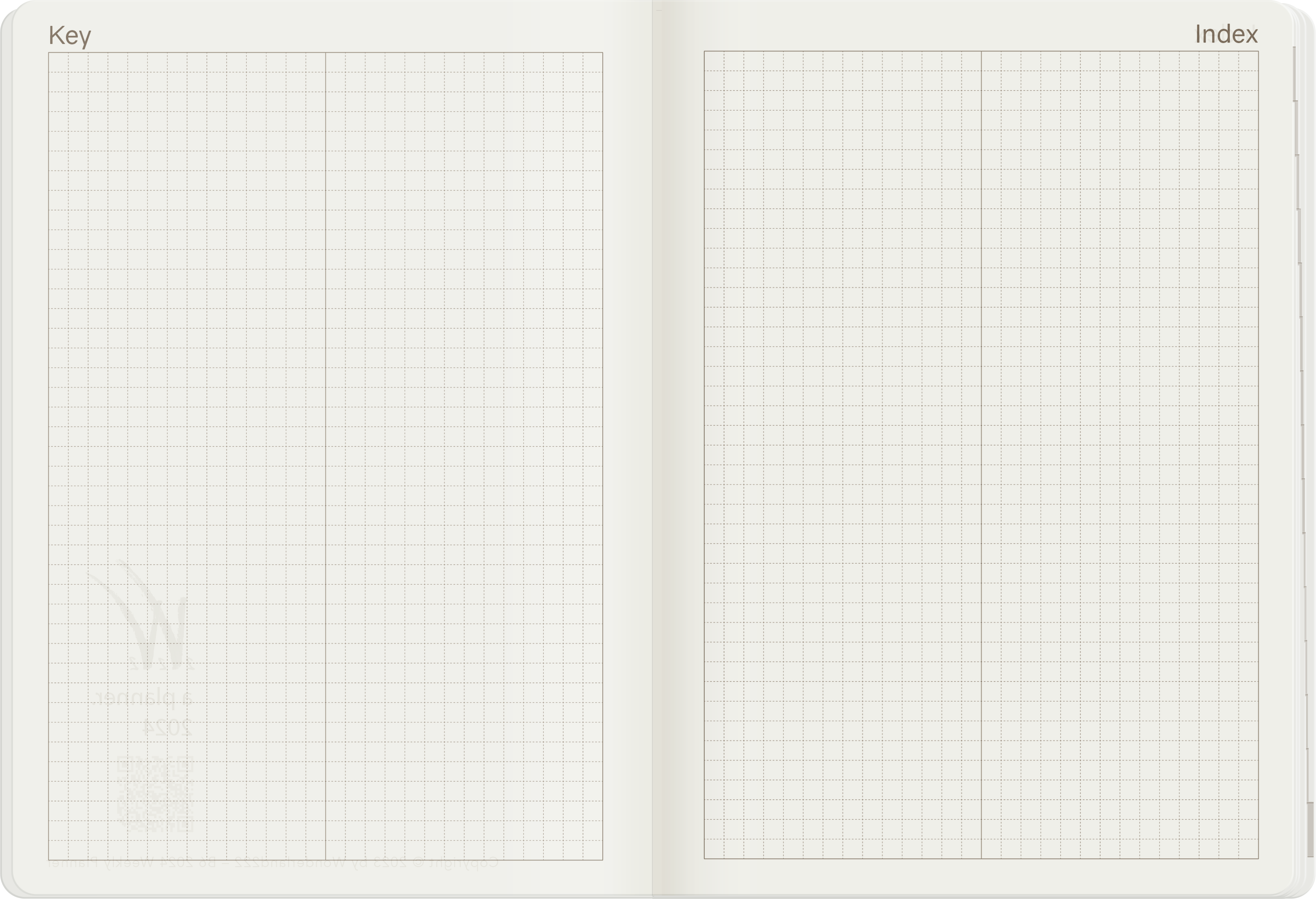 2025 B6 Weekly Planner | 52gsm Tomoe River Paper | Core | Stacked Weekends