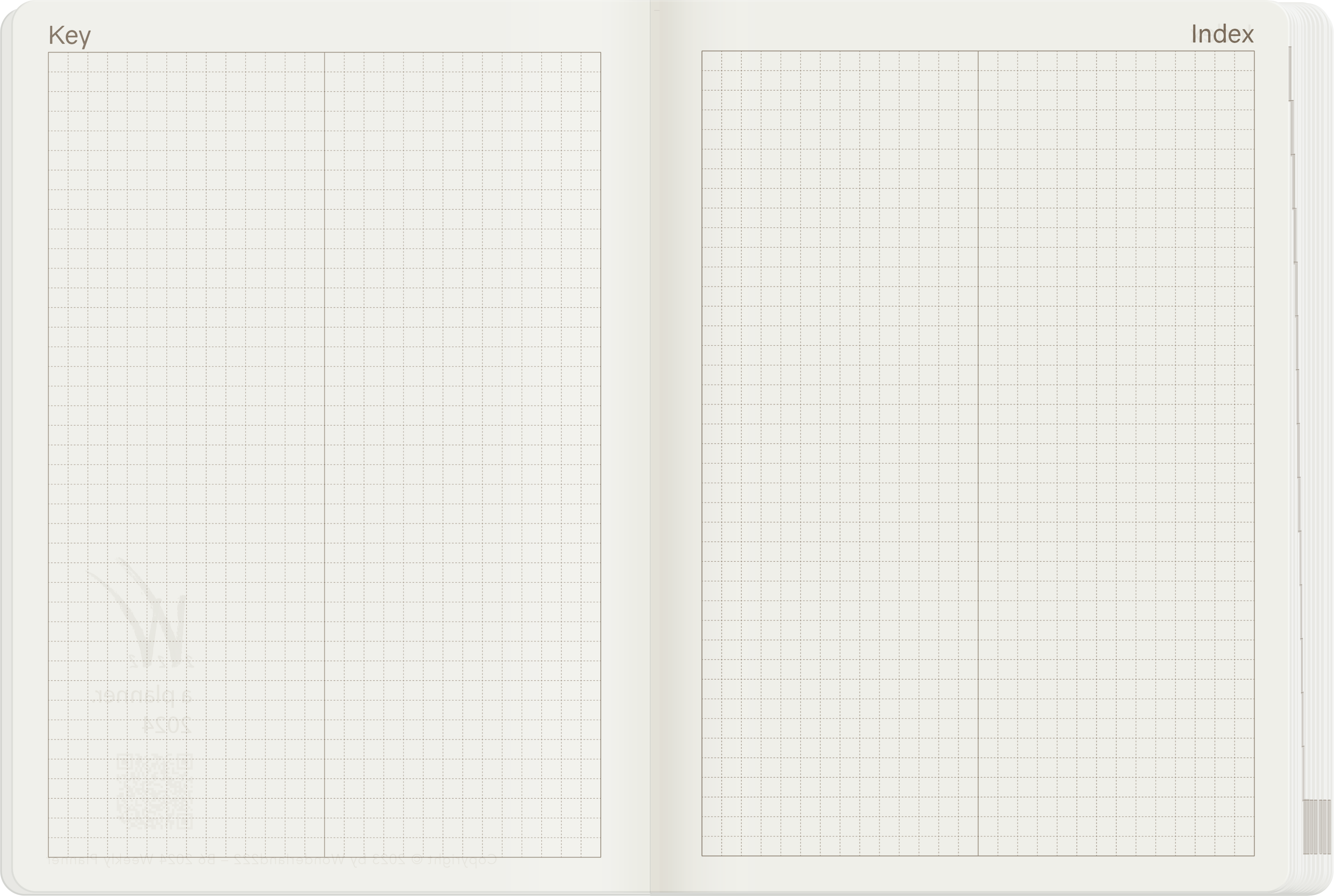 2025 B6 Weekly Planner | 52gsm Tomoe River Paper | All-in-One | Stacked Weekends