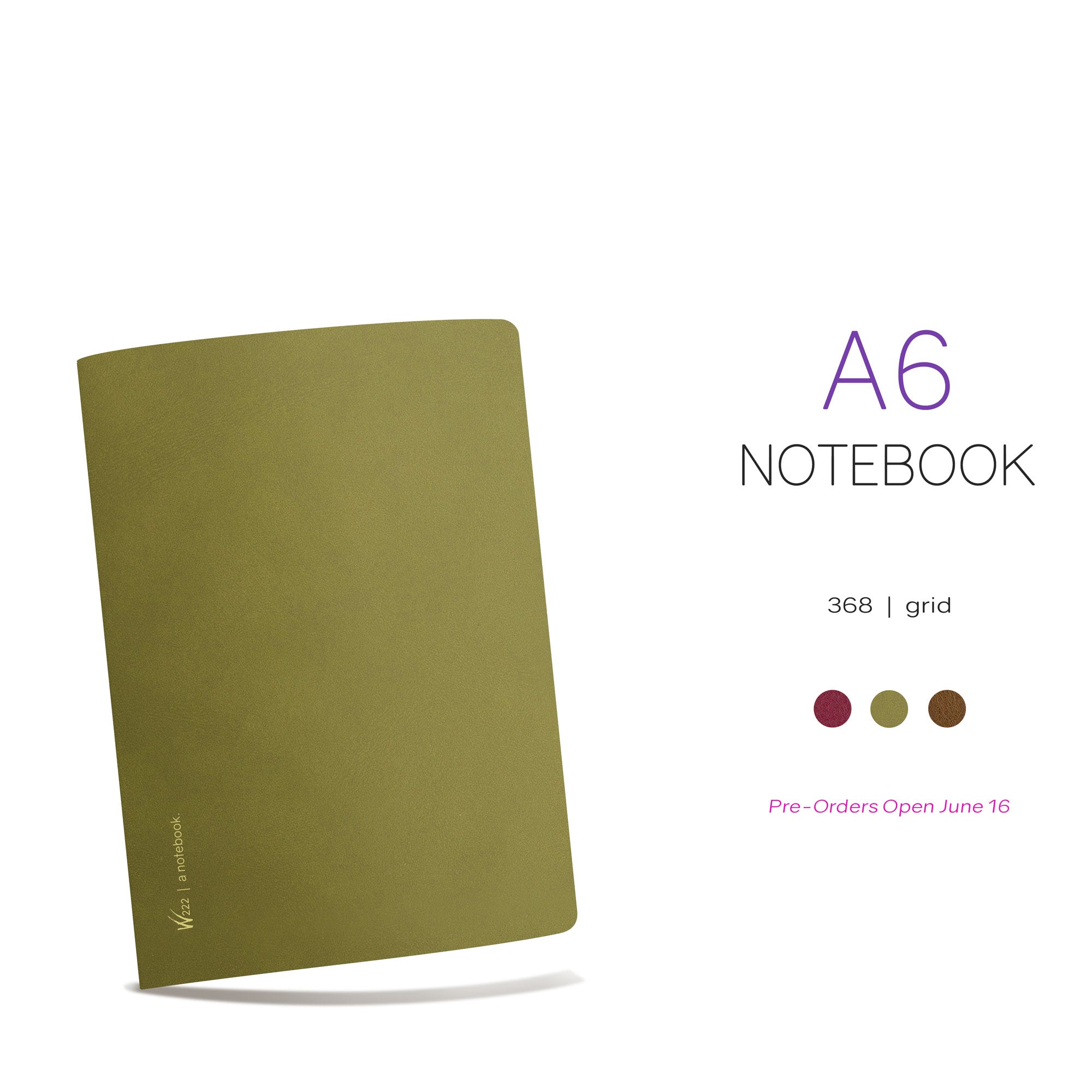 PRE-ORDER | A6 Notebook | 2026 Edition | Grid | 368