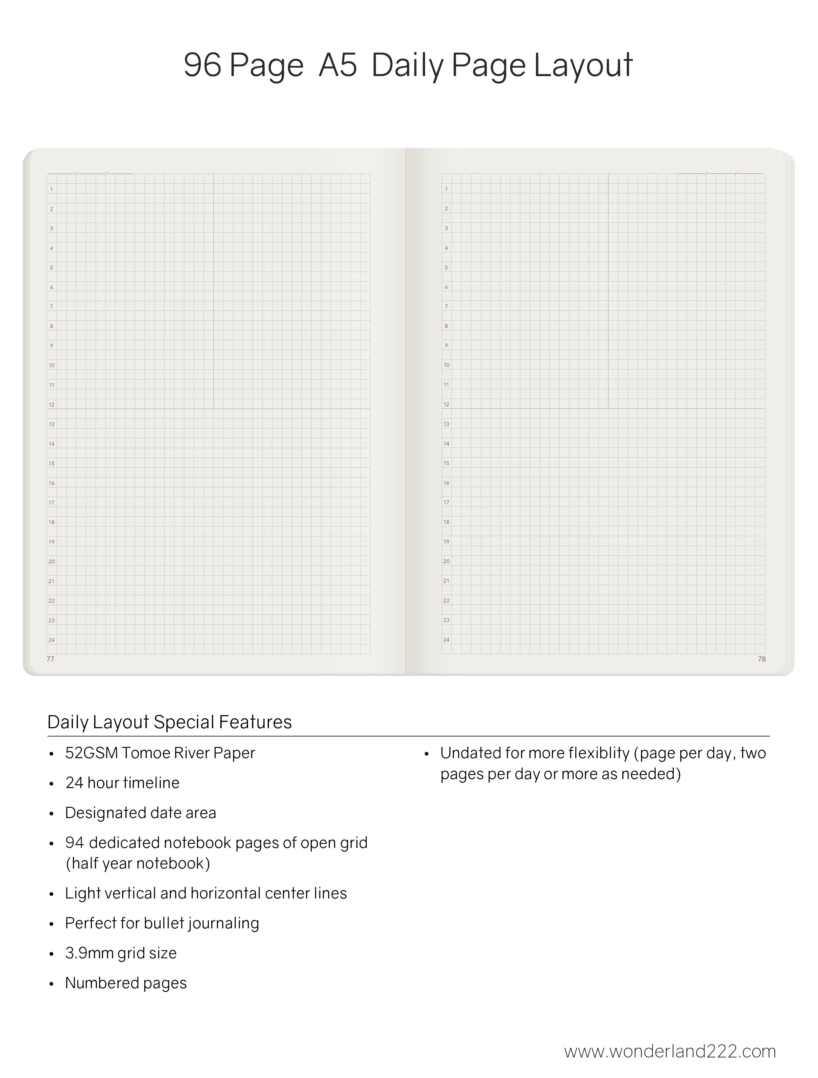 A5 Notebook | 2023 Edition | Grid | 96