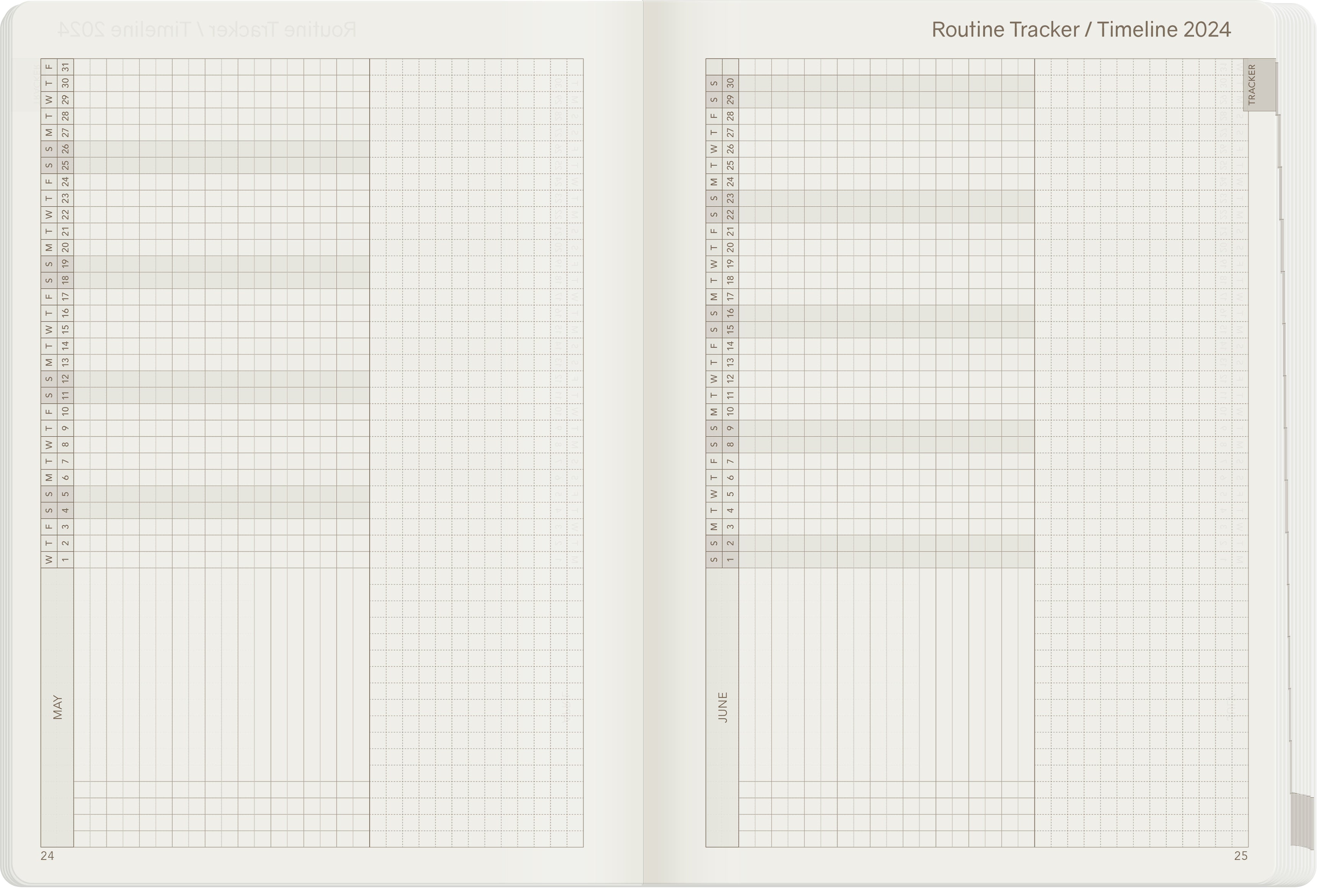 2024 A5 Weekly Planner | 52gsm Tomoe River Paper | All-in-One | Unstacked Weekends