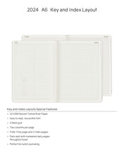 2024 A6 Weekly Planner | 52gsm Tomoe River Paper | Core | Stacked Weekends