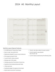 2024 A6 Weekly Planner | 52gsm Tomoe River Paper | Core | Stacked Weekends