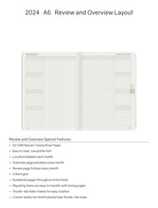 2024 A6 Weekly Planner | 52gsm Tomoe River Paper | Core | Stacked Weekends