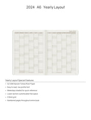 2024 A6 Weekly Planner | 52gsm Tomoe River Paper | Core | Stacked Weekends