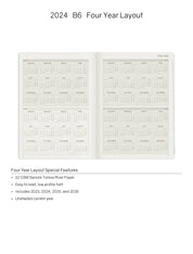 2024 B6 Weekly Planner | 52gsm Tomoe River Paper | Core | Stacked Weekends