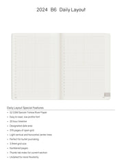 2024 B6 Weekly Planner | 52gsm Tomoe River Paper | All-in-One | Stacked Weekends
