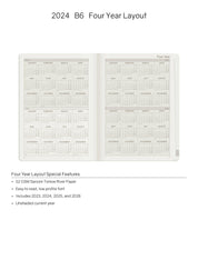 2024 B6 Weekly Planner | 52gsm Tomoe River Paper | All-in-One | Stacked Weekends
