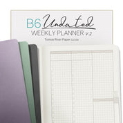 B6 Undated Weekly Planner v.2 | 2023 Edition | Core | Stacked Weekends