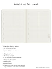 A5 Undated Weekly Planner v.1 | 2022 Edition | Core | Stacked Weekends