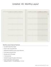 A5 Undated Weekly Planner v.1 | 2022 Edition | Core | Stacked Weekends
