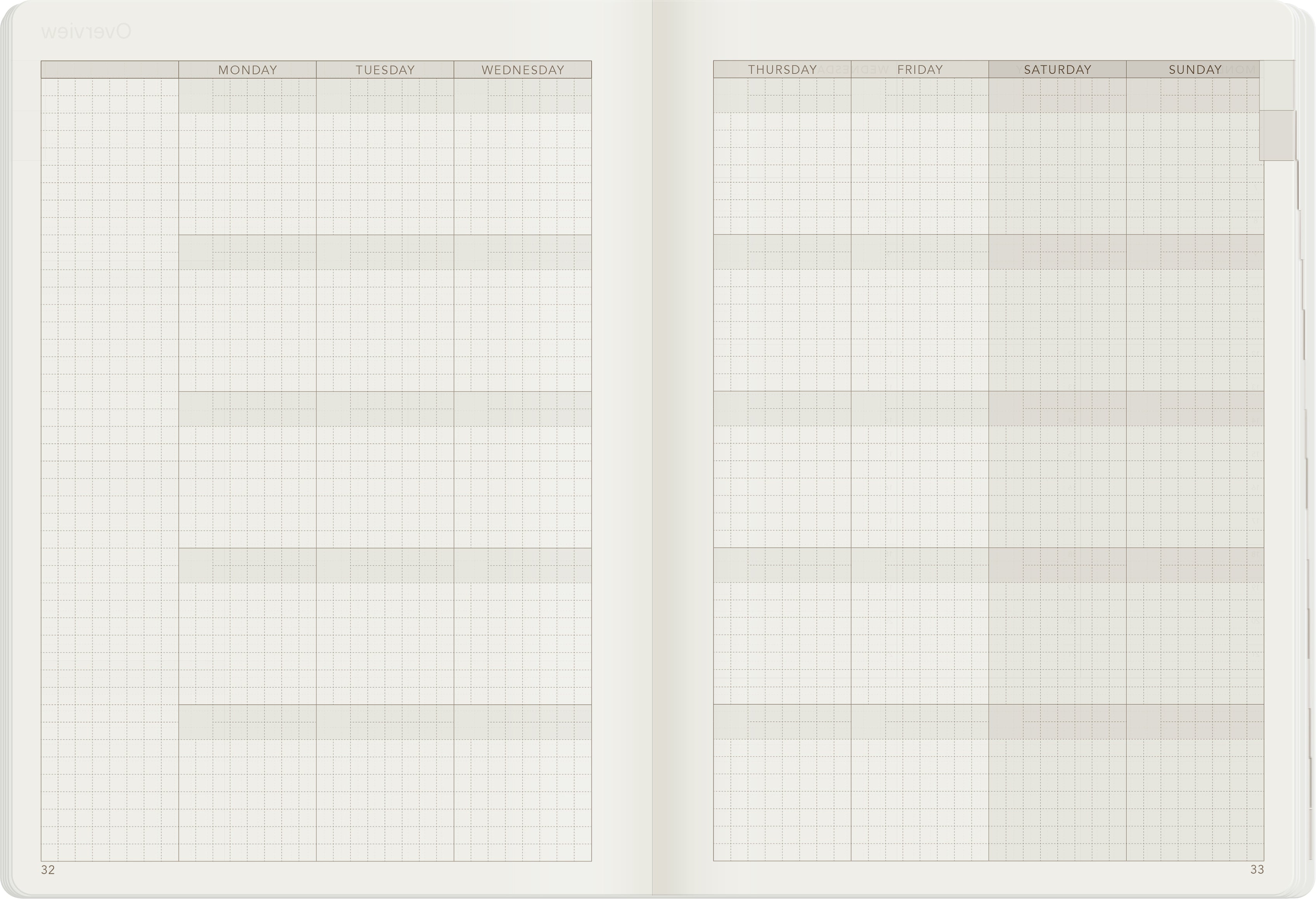 A5 Undated Weekly Planner v.1 | 2022 Edition | Core | Stacked Weekends