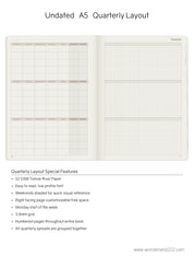 A5 Undated Weekly Planner v.1 | 2022 Edition | Core | Stacked Weekends