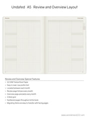 A5 Undated Weekly Planner v.1 | 2022 Edition | Core | Stacked Weekends