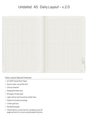 A5 Undated Weekly Planner v.2 | 2023 Edition | Core | Stacked Weekends