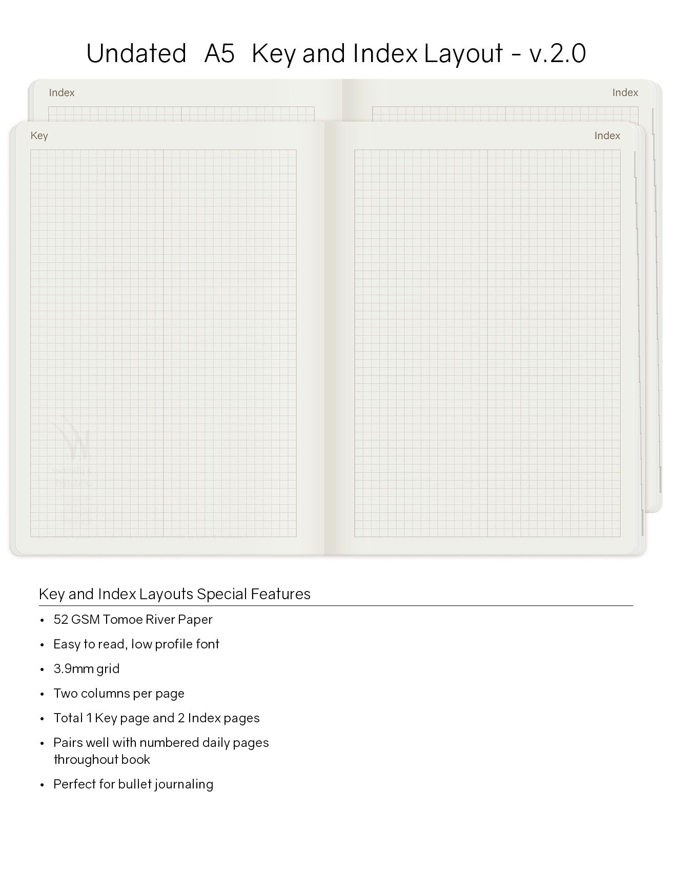 A5 Undated Weekly Planner v.2 | 2023 Edition | Core | Stacked Weekends
