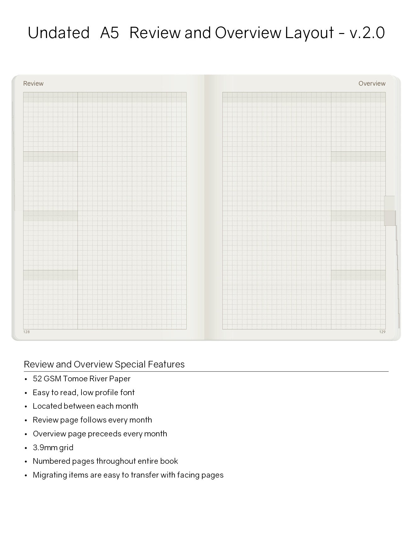 A5 Undated Weekly Planner v.2 | 2023 Edition | Core | Stacked Weekends