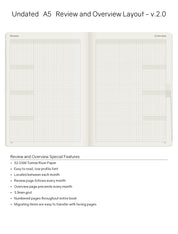 A5 Undated Weekly Planner v.2 | 2023 Edition | Core | Stacked Weekends