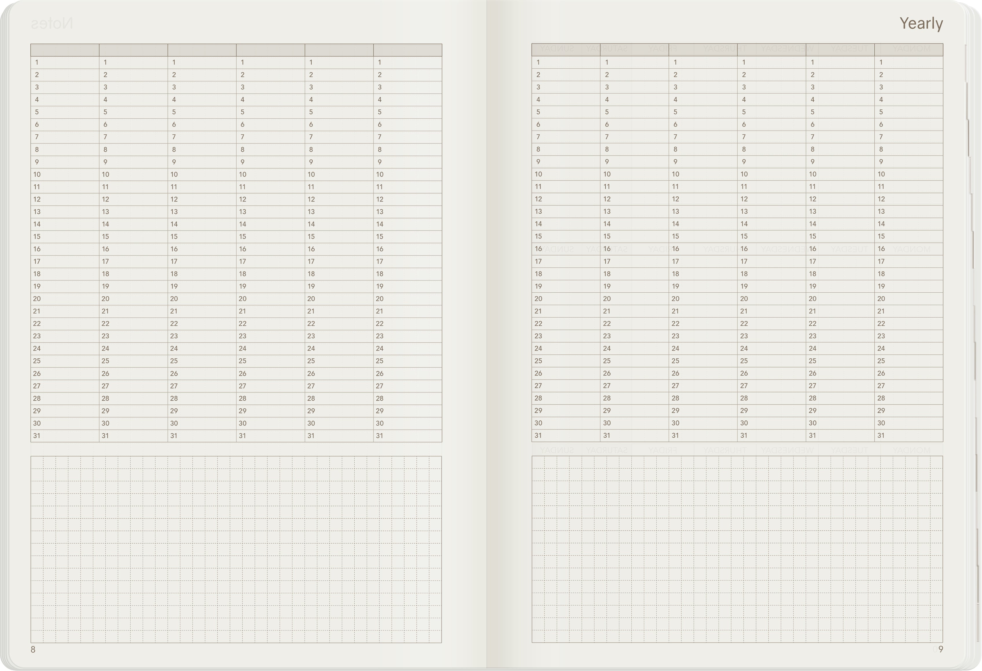 A5 Undated Weekly Planner v.1 | 2022 Edition | Core | Stacked Weekends
