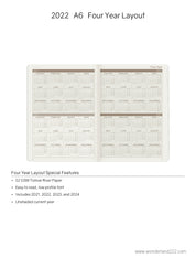 Sale | 2022 A6 Weekly Planner | 52gsm Tomoe River Paper | Core | Stacked Weekends