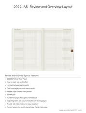 Sale | 2022 A6 Weekly Planner | 52gsm Tomoe River Paper | Core | Stacked Weekends