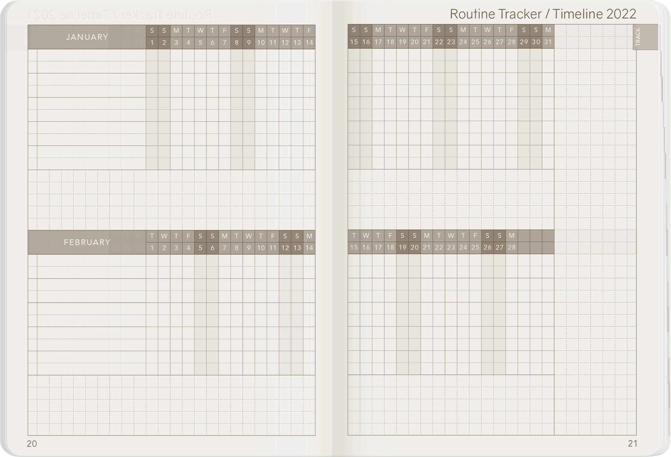 Sale | 2022 A6 Weekly Planner | 52gsm Tomoe River Paper | Core | Stacked Weekends