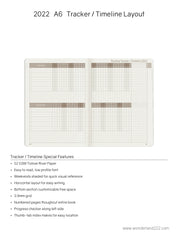 Sale | 2022 A6 Weekly Planner | 52gsm Tomoe River Paper | Core | Stacked Weekends