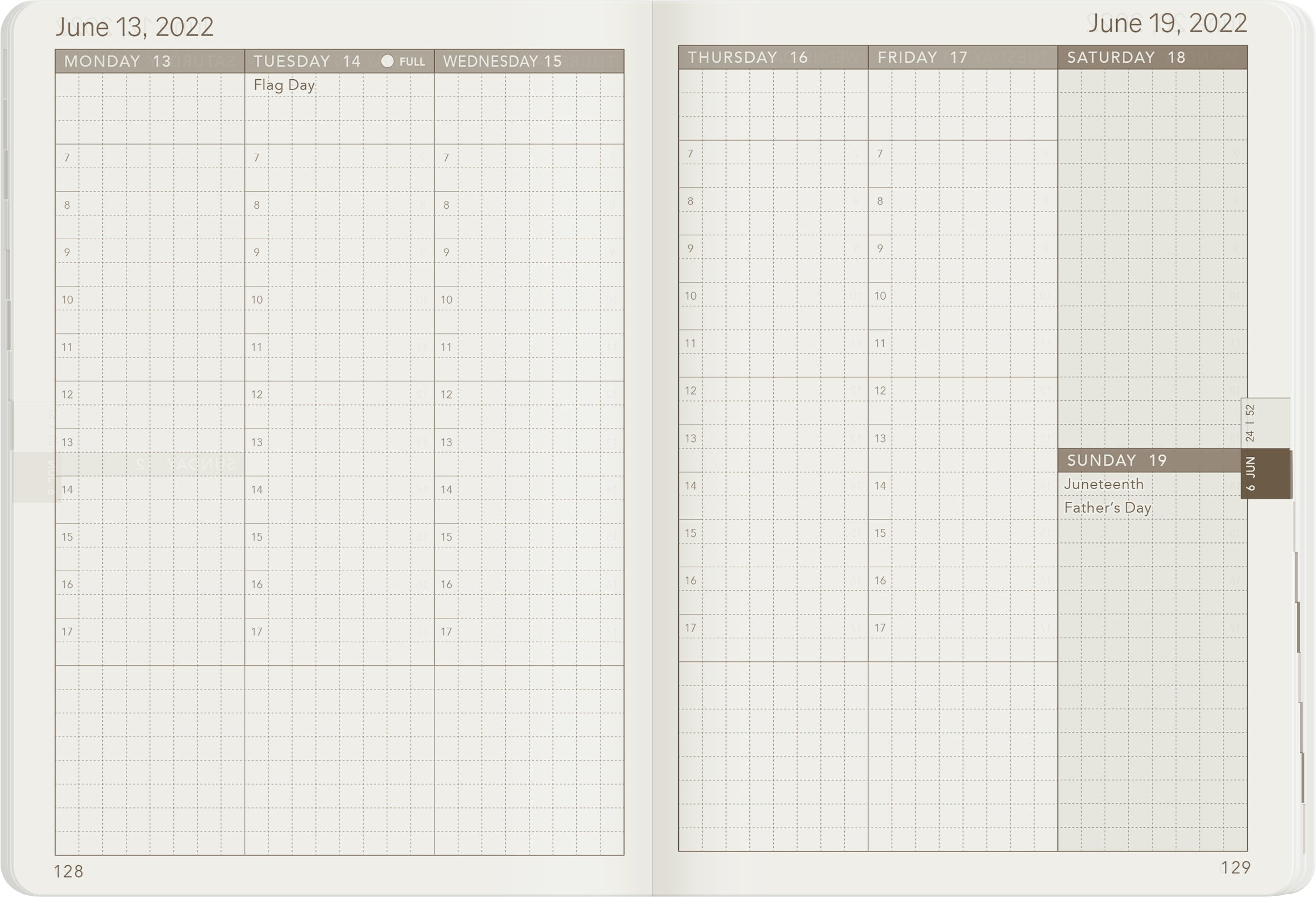 Sale | 2022 A6 Weekly Planner | 52gsm Tomoe River Paper | Core | Stacked Weekends