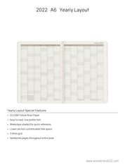 Sale | 2022 A6 Weekly Planner | 52gsm Tomoe River Paper | Core | Stacked Weekends