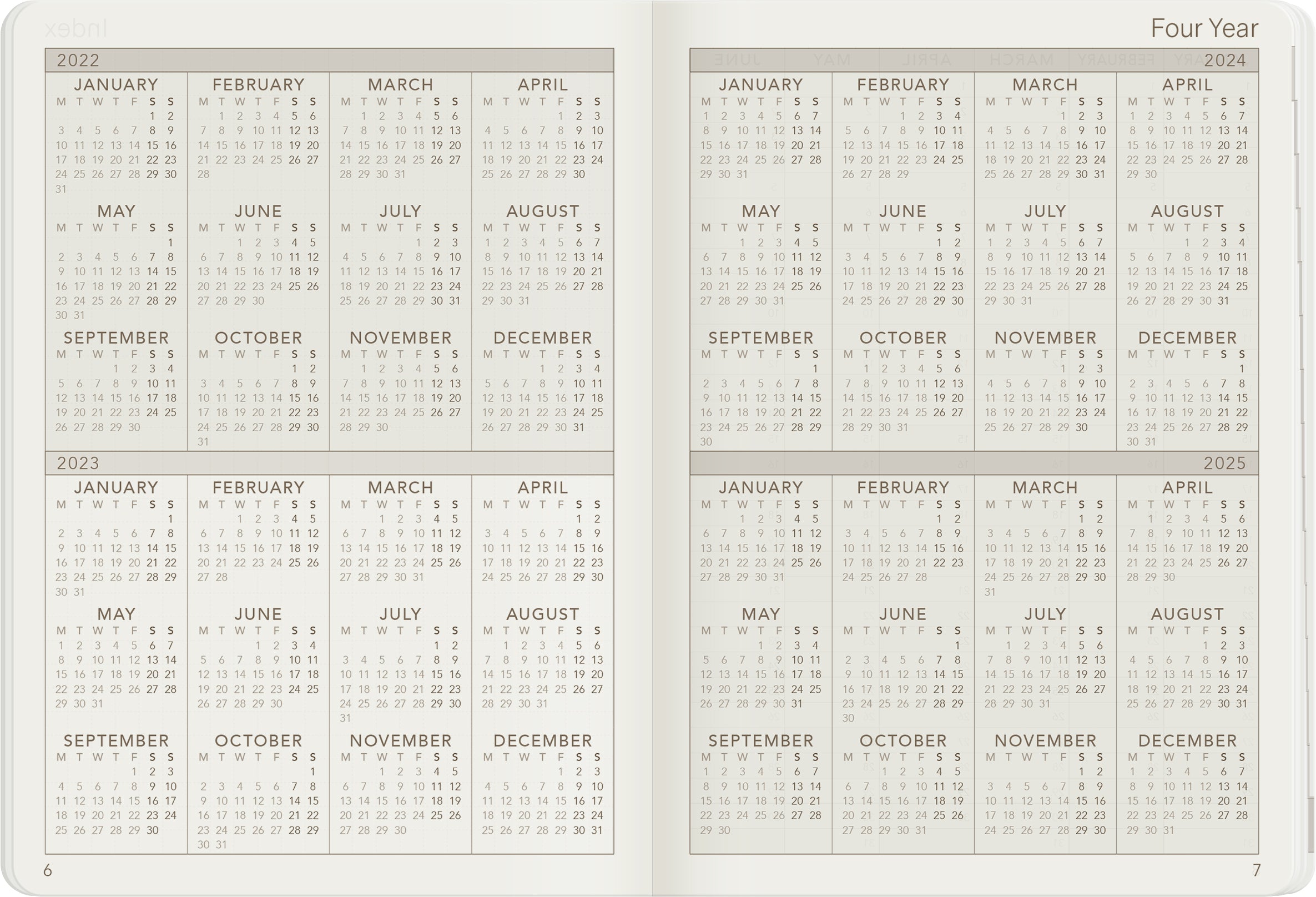 Sale | 2023 A6 Weekly Planner | 52gsm Tomoe River Paper | Core | Stacked Weekends