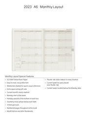 Sale | 2023 A6 Weekly Planner | 52gsm Tomoe River Paper | Core | Stacked Weekends