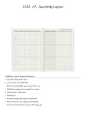 Sale | 2023 A6 Weekly Planner | 52gsm Tomoe River Paper | Core | Stacked Weekends