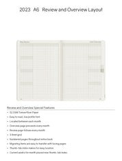 Sale | 2023 A6 Weekly Planner | 52gsm Tomoe River Paper | Core | Stacked Weekends