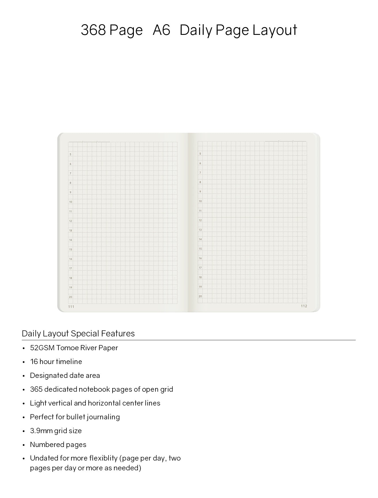 A6 Notebook | 2023 Edition | Grid | 368