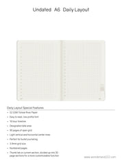 A6 Undated Weekly Planner v.1 | 2022 Edition | Core | Stacked Weekends
